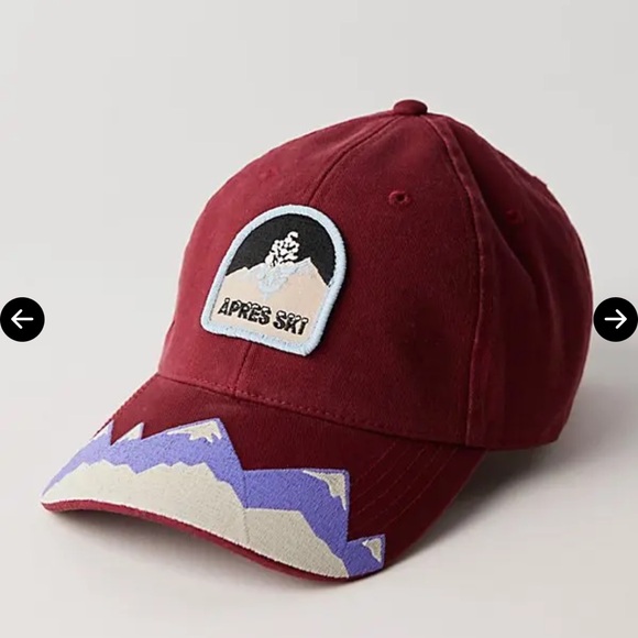 AMERICAN NEEDLE FP Apres Ski Baseball Cap - Burgundy NWT Retail $38 - Picture 3 of 6